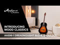 Applause akustisk Gitarer Wood Classics AAS96-1 Dreadnought Slope Shoulder - Sunburst (AAS96-1)