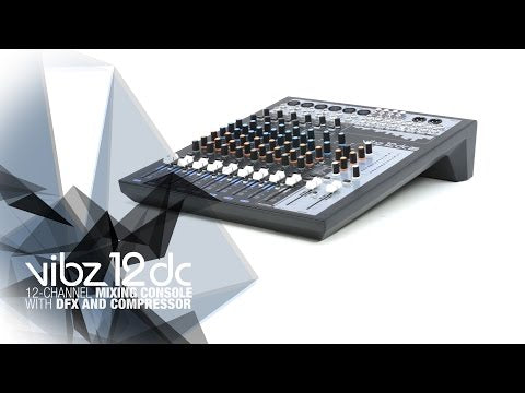 LD Systems VIBZ 12 DC - 12-kanals mixerpult med DFX og kompressor