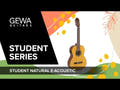 GEWA klassisk gitar Student Natural - 1/2 størrelse natur