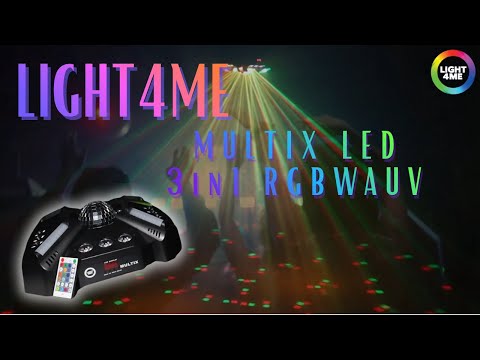 LIGHT4ME MULTIX 3-i-1 LED-scenisk multieffektlampe