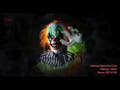 Halloween-figur klovnen Curby, animeret, 155 cm
