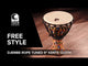 Toca Djembe Freestyle Rope Tuned – Kente Cloth (SFDJ-9K)