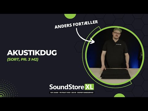 Akustikkduk pr 3 m² (svart)