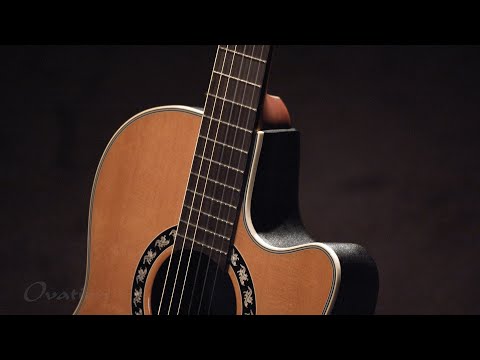 Ovation E-akustisk klassisk Gitarer Classic Nylon Legend Mid Cutaway - Natural (1773AX-4-G)