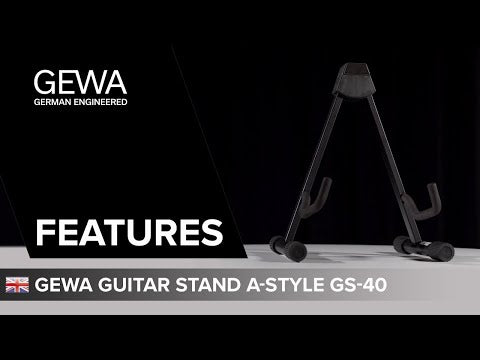 GEWA A-Style gitarstativ GS-40EB, elektrisk gitar og elektrisk bass