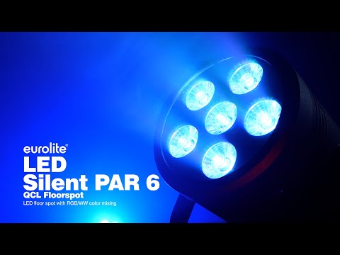 EUROLITE LED Silent Par 6 QCL gulv bk