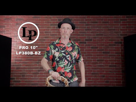 Latin Perkusjon tamburin Pro 10 in dobbeltradet - LP380B-AL (LP380B-AL)