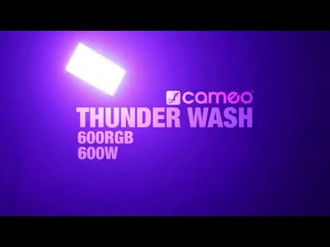 Cameo THUNDER® WASH 600 W - 3-i-1 strobe-, blinder- og wash-lys 648 x 0,2 W hvitt lys