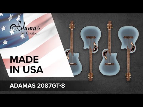 Adamas E-akustisk Gitarer 2087GT Deep Contour cutaway - Reverse blå burst (2087GT-8-G)