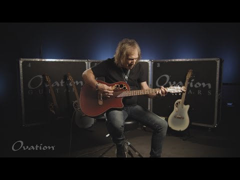 Adamas E-akustisk Gitarer 2087GT Deep Contour cutaway - Reverse rød burst (2087GT-2-G)