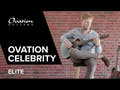 Ovation E-akustisk Gitarer Celebrity Elite Mid Cutaway - Reverse Blue Burst (CE44-RBB-G)