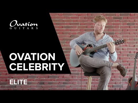 Ovation E-akustisk Gitarer Celebrity Elite Mid Cutaway - Reverse Blue Burst (CE44-RBB-G)