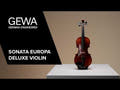 GEWA Sonata Europa Deluxe fiolin 4/4 med formet etui og karbonbue