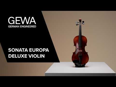 GEWA Sonata Europa Deluxe fiolin 4/4 med formet etui og karbonbue
