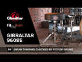 Gibraltar trommestol 9000-serien - 9608E
