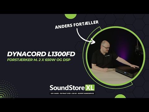 Dynacord L1300FD digital forsterker (2x650W, DSP)