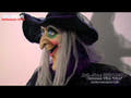 Halloween-figur heks, animert, 175 cm