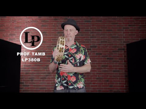 Latin Perkusjon tamburin Pro 10 in dobbel rad - LP380B-BR (LP380B-BR)