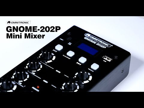 OMNITRONIC GNOME-202P Mini-mikser gull