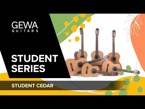 GEWA klassisk gitar Student Cedar - 4/4 størrelse venstrehendt