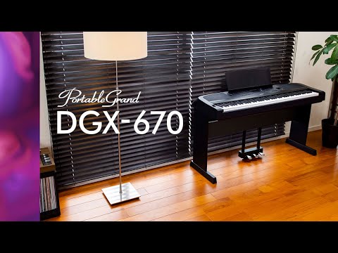 Yamaha DGX670B digitalpiano (svart)