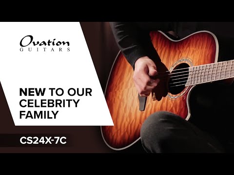 Ovation E-akustisk Gitarer Celebrity Standard Plus Mid Cutaway - Cognac Burst Gloss (CS24X-7C-G)