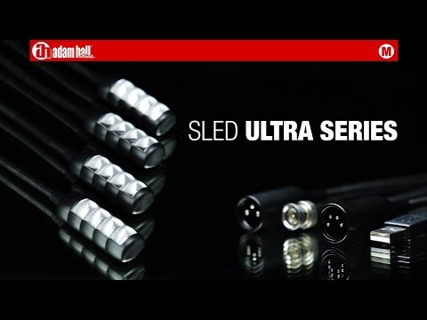 Adam Hall Stands SLED 1 ULTRA USB - svanehalslampe, USB-plugg, 4 COB-LED’er