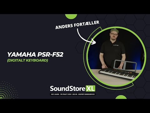 Yamaha PSR-F52 Keyboard (svart)