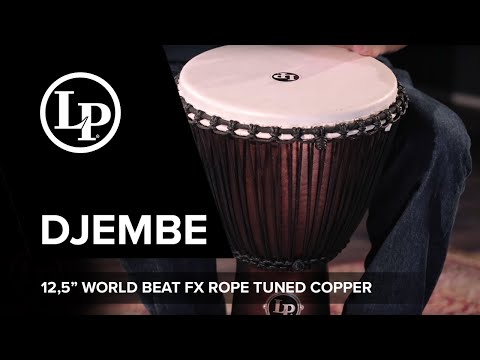 Latin Percussion Djembe World Beat FX Rope Tuned - Blå (LP725B)