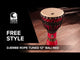 Toca Djembe Freestyle Rope Tuned - Woodstock-lilla (SFDJ-12WP)