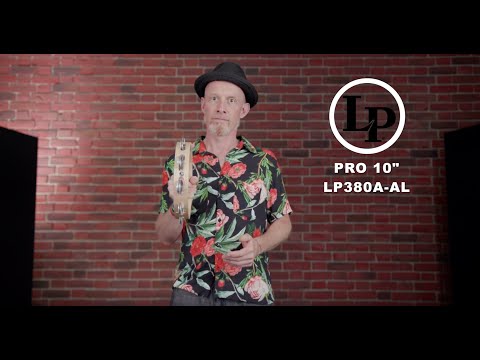 Latin Perkusjon tamburin Pro 10 in enkel rad tamburin - aluminium (LP380A-AL)