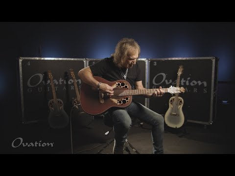 Adamas E-akustisk Gitarer 1687GT Deep uten cutaway - Reverse rød burst (1687GT-2-G)