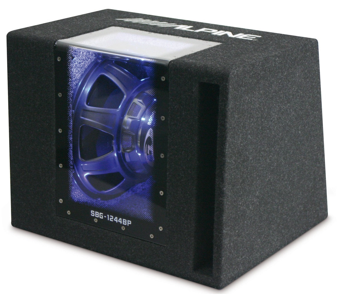 Alpine subwoofer i kabinett (12")
