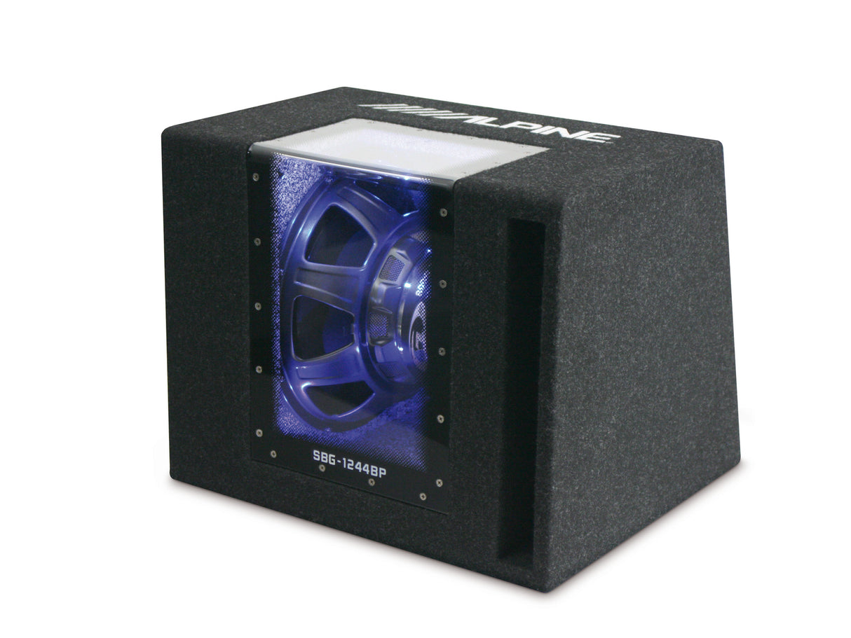 Alpine subwoofer i kabinett (12")