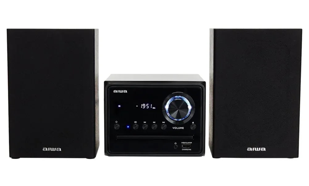 AIWA MCBT-350 Micro Hi-Fi-anlegg 20W med Bluetooth, CD, FM og USB
