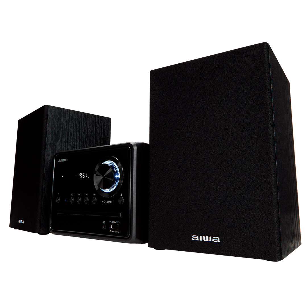 AIWA MCBT-350 Micro Hi-Fi-anlegg 20W med Bluetooth, CD, FM og USB