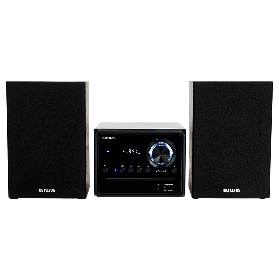 AIWA MCBT-350 Micro Hi-Fi-anlegg 20W med Bluetooth, CD, FM og USB