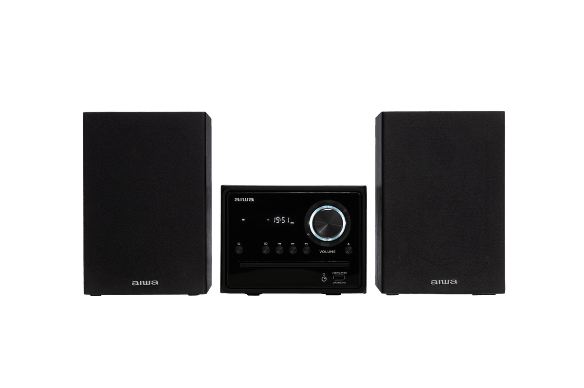 AIWA MCBT-350 Micro Hi-Fi-anlegg 20W med Bluetooth, CD, FM og USB