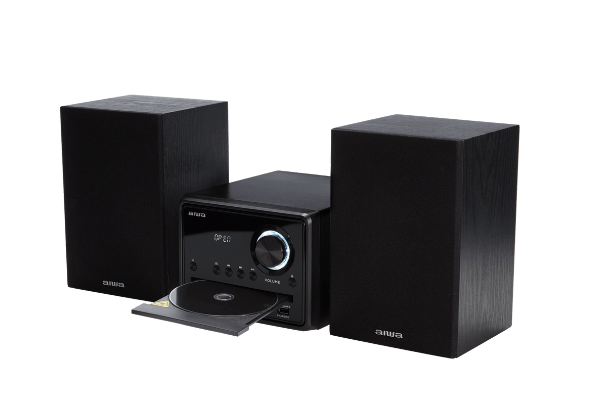 AIWA MCBT-350 Micro Hi-Fi-anlegg 20W med Bluetooth, CD, FM og USB