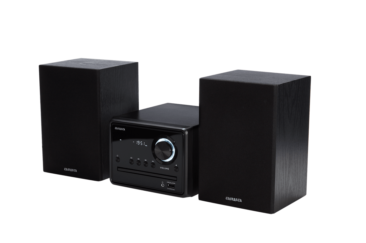 AIWA MCBT-350 Micro Hi-Fi-anlegg 20W med Bluetooth, CD, FM og USB