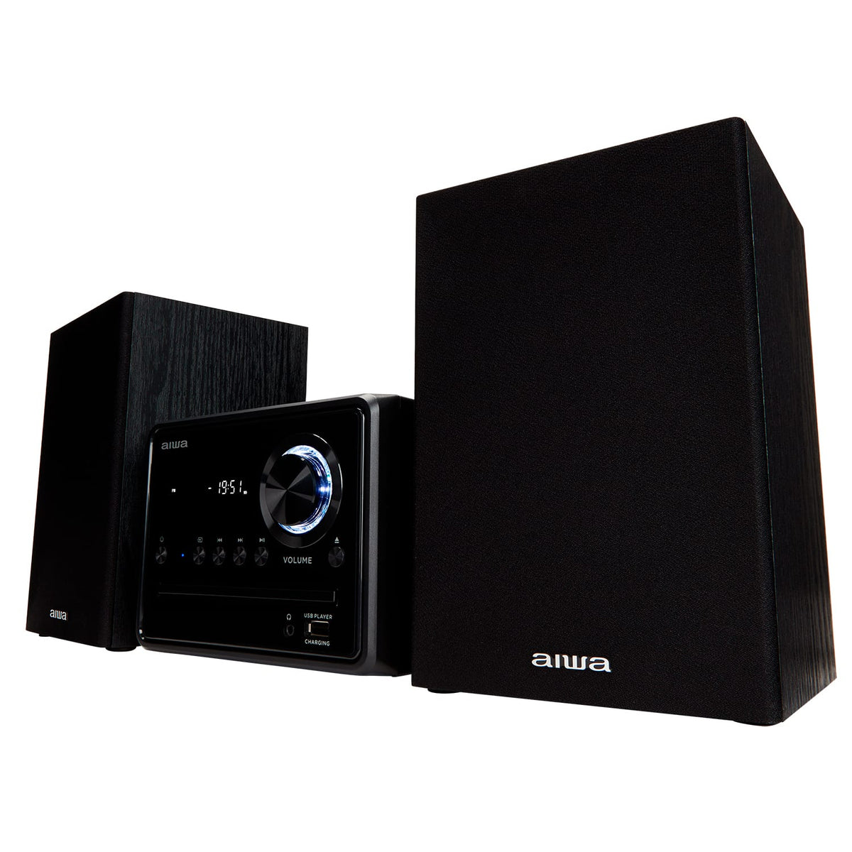 AIWA MCBT-350 Micro Hi-Fi-anlegg 20W med Bluetooth, CD, FM og USB