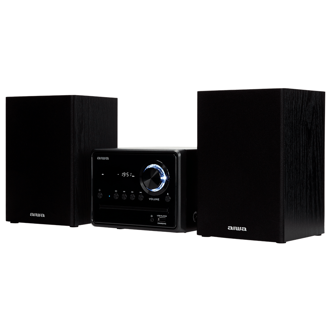AIWA MCBT-350 Micro Hi-Fi-anlegg 20W med Bluetooth, CD, FM og USB