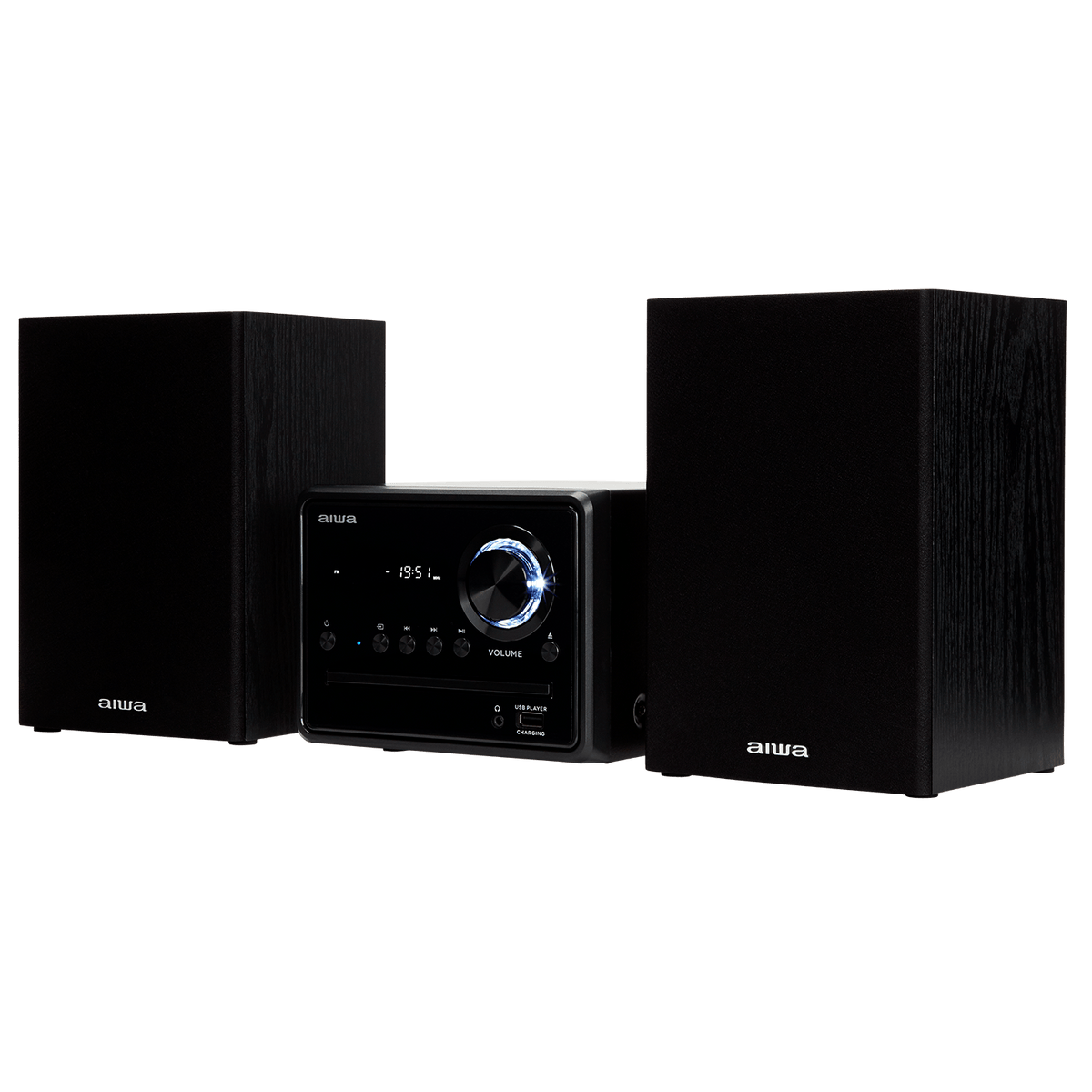 AIWA MCBT-350 Micro Hi-Fi-anlegg 20W med Bluetooth, CD, FM og USB