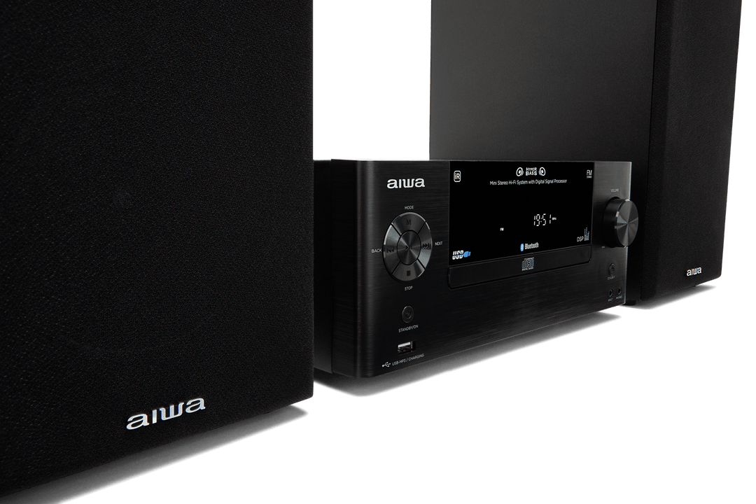 AIWA MCBT-550 Mini Hi-Fi – 50W, Bluetooth, CD og FM