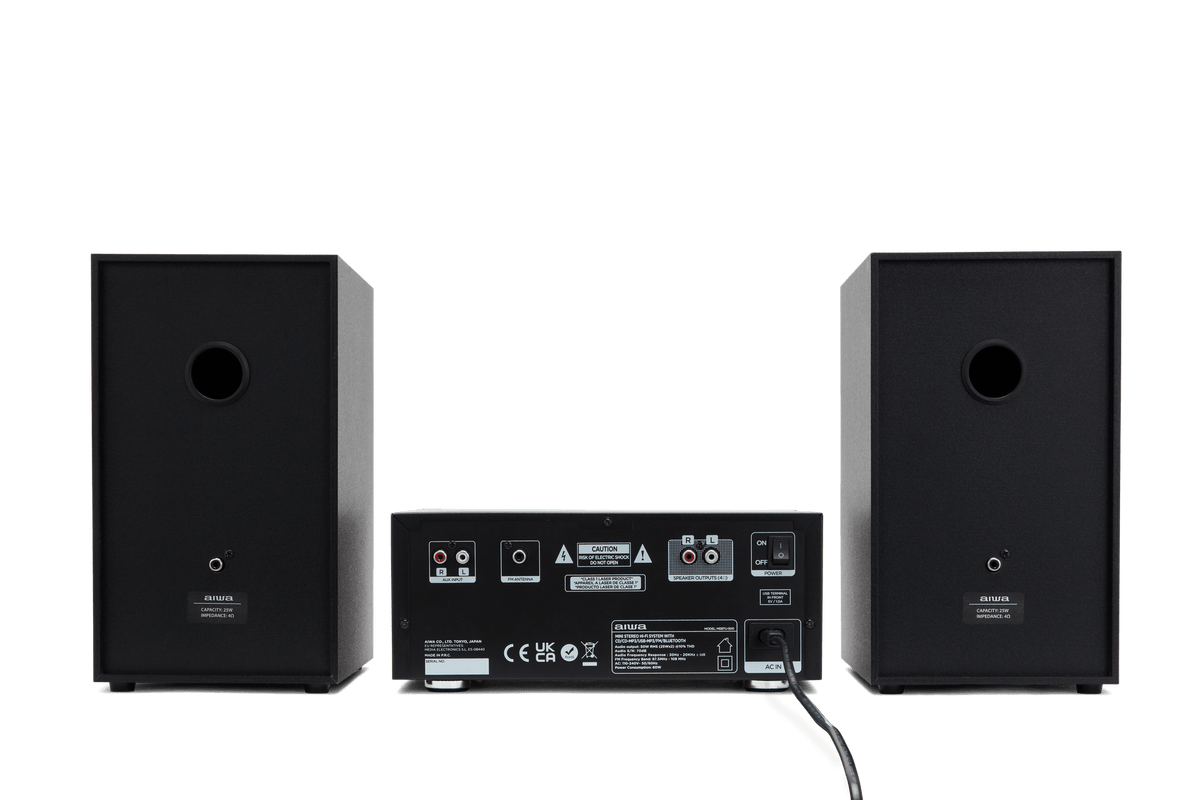 AIWA MCBT-550 Mini Hi-Fi – 50W, Bluetooth, CD og FM
