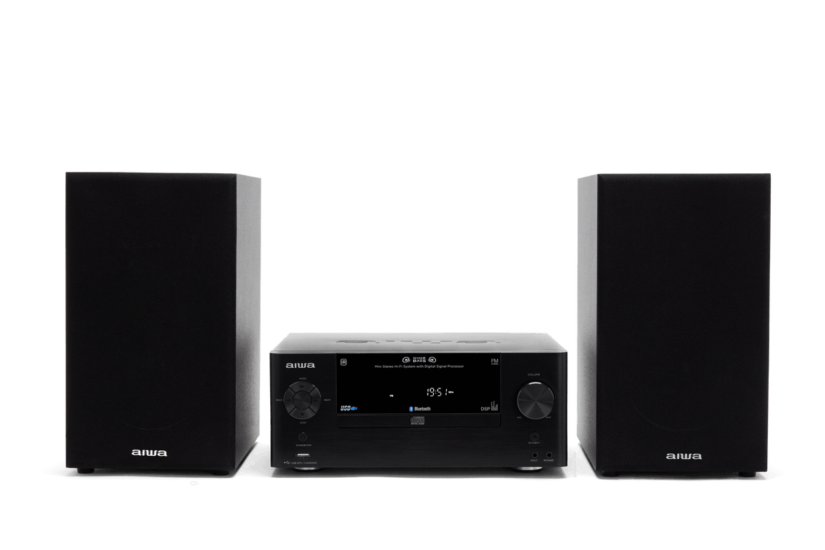 AIWA MCBT-550 Mini Hi-Fi – 50W, Bluetooth, CD og FM