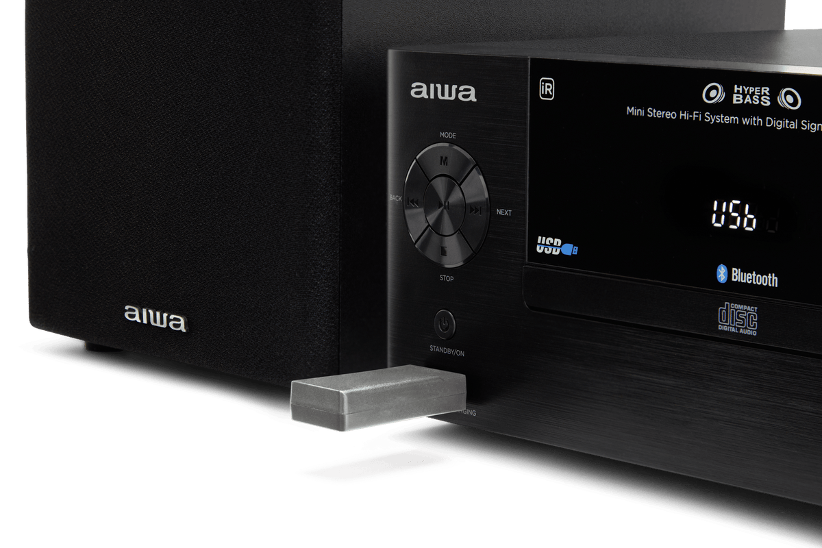 AIWA MCBT-550 Mini Hi-Fi – 50W, Bluetooth, CD og FM