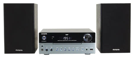 AIWA MCBT-750 Micro Hi-Fi-anlegg 50W med Bluetooth, DAB+, CD og USB