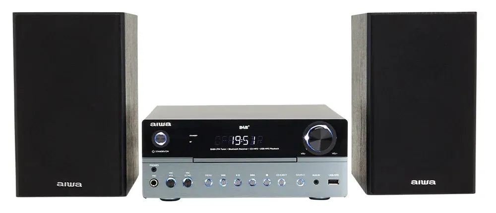 AIWA MCBT-750 Micro Hi-Fi-anlegg 50W med Bluetooth, DAB+, CD og USB