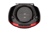 AIWA RC-300 Boombox med CD, kassett, DAB+, Bluetooth og USB, rød